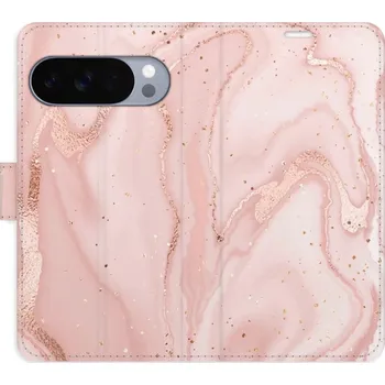 Pouzdro na mobilní telefon Flipové pouzdro iSaprio - RoseGold Marble - Google Pixel 10 / 10 Pro