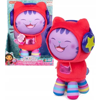 plyšák Interaktivní plyšová hračka Spin Master DJ Kocimiętka kočka červená 25 cm