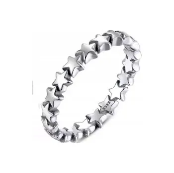 Prsten Stříbro Prstýnek 925 stříbrné hvězdy vel 11 16mm