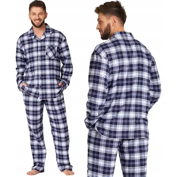 Pánské pyžamo Key Pánské pyžamo MNS 411, dlouhý rukáv, velikost XXL