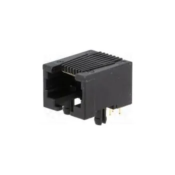 Elektrická zásuvka Zásuvka RJ45 PIN 8 nízkoprofilové Uspořádání výv 8p8c THT