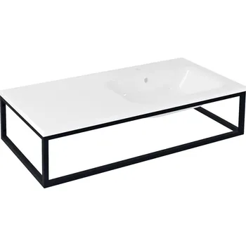 Nábytek Sapho SKA konzole pod umyvadlo/desku 100x22x51cm, černá mat - SKA810