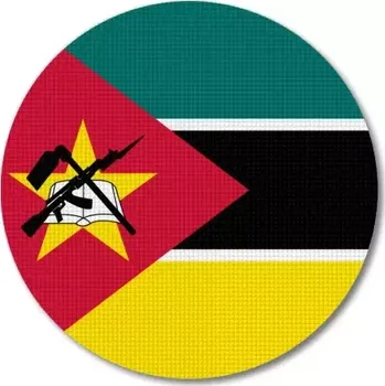 Vlajka Pelisport Mosambická vlajka kulatá ø 45 mm