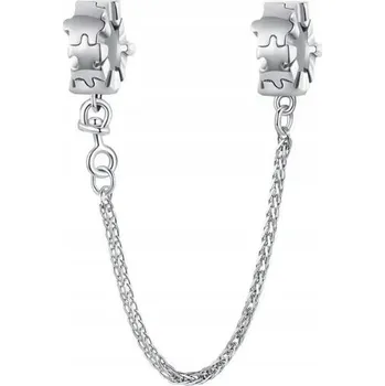 Řetízek Bezpečnostní Řetízek z mozaikového puzzle stříbro 925