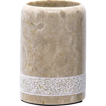 Držák na kartáček Ridder POSH sklenka na postavení, mramor, béžová - 2234119