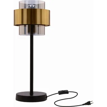 Lampička Stolní lampa Candellux Spiega černá, zlatá 40 W