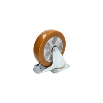 Příslušenství k zahradní technice Pojezdové kolo Ø 200mm W 50mm H 238mm otočné s brzdou 500kg