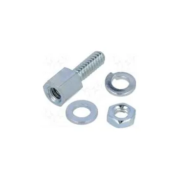 Elektronická součástka Sada šroubků pro D-Sub Dél.závitu 7,9mm Závit UNC4-40