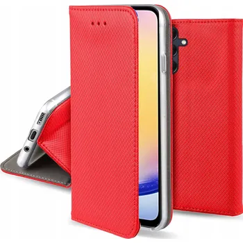 Pouzdro na mobilní telefon Flipové pouzdro Hero Case pro Samsung Galaxy A25 5G červené