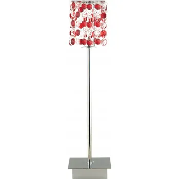 Lampička Stolní lampa Candellux Classic bílá, červená, šedá 40 W