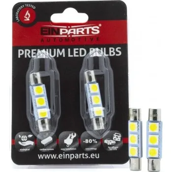 Přídavný světlomet Sada 2 ks LED diod C3W 31 mm 3 SMD 4014 CANBUS EINPARTS AUTOMOTIVE