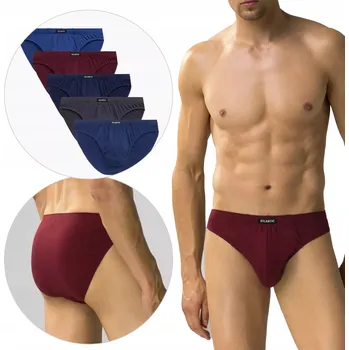 Pánská móda 5-BALENÍ Pánské sportovní slipy slipy bavlna Atlantic M