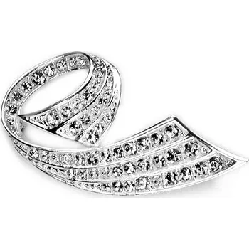 Brož Stříbrná Brož Krystaly Stužka Kiara Jablonex