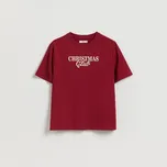 Reserved - Tričko s vánočním motivem - hnědá - 861HD-83X - 861HD-83X-S