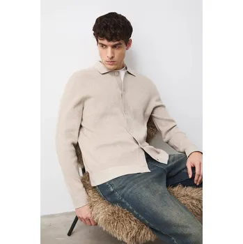 Pánský svetr Kardigan Medicine RS26-SWM100 béžová 08M, vel. S