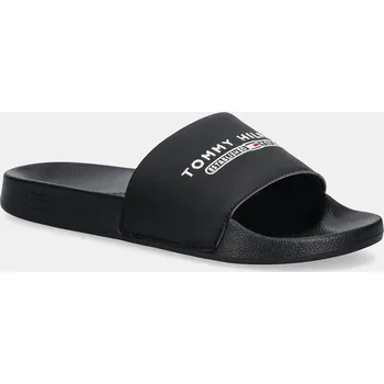 Pánské pantofle Pantofle Tommy Hilfiger RAISED POOL SLIDE FM0FM05761 černá 99X, EUR 45