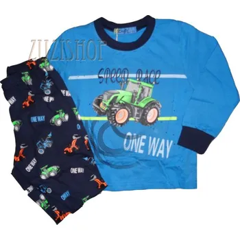 Chlapecké pyžamo Chlapecké pyžamo s traktorem Kugo MP1550, vel. 116 tm. modré