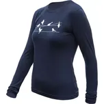 Funkční tričko Sensor Merino Active Songbirds deep blue L