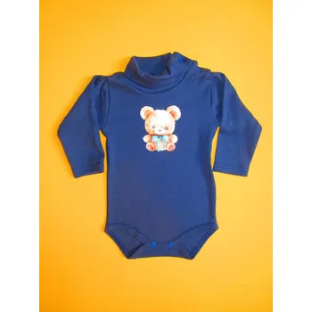 Arex, ČR Body s rolákem hladký úplet+potisk Barva: tmavěmodrá, Velikost: 80