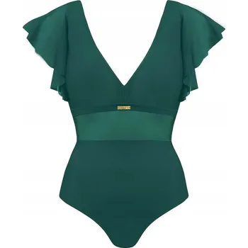 Dámské plavky Self jednodílné plavky zelené barvy velikosti XXL