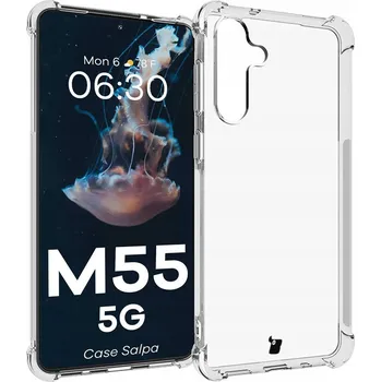 Pouzdro na mobilní telefon Zadní Kryt Bizon pro Samsung Galaxy M55 bezbarvý