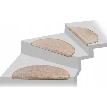 Nášlap na schod Vnitřní nášlap na schody béžový textilní, délka 65 cm, tloušťka 8 mm