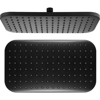 Sprchová hlavice Aqualine Hlavová sprcha, 200x350mm, ABS/černá mat - SC296