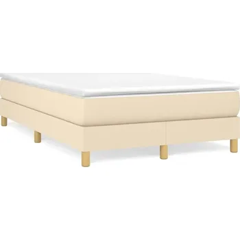 Postel Čalouněná jednolůžková postel VidaXL 120x200 cm, béžové odstíny