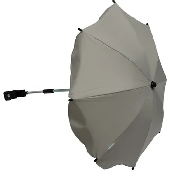 Slunečník na kočárek světle šedý