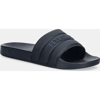 Dámské pantofle Pantofle Tommy Hilfiger PAD PERF POOL SLIDE FM0FM05709 námořnická modř 59X, EUR 45