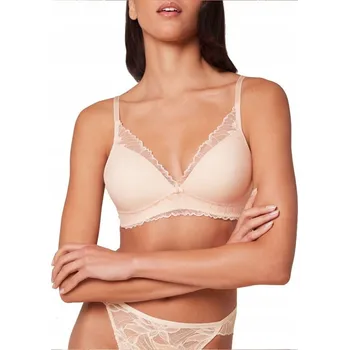 Dámské spodní prádlo Triumph vyztužená podprsenka béžová velikost 85B