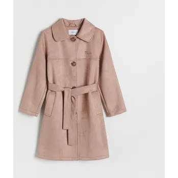 Dívčí bunda Reserved - Kabát z umělého semiše - béžová - 513CV-80X - 513CV-80X-146-4