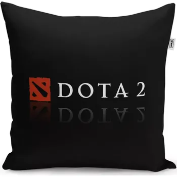Polštář Sablio Polštář DOTA 2 Černá - 60x60 cm