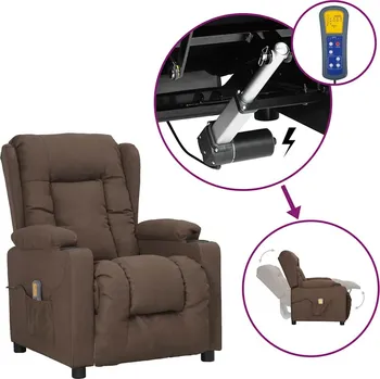 Křeslo Zvedací masážní křeslo taupe textil IM_3093441