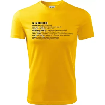 Chlapecké tričko FAJRONTOLOGIE - Dětské triko sportovní (dresovina) - 122 cm/6 let ( Žlutá )