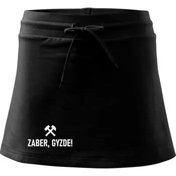 Dámská sukně ZABER, GYZDE!﻿ - Sportovní sukně - two in one - XS ( Černá )