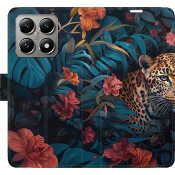 Pouzdro na mobilní telefon Flipové pouzdro iSaprio - Flower Jaguar 02 - Xiaomi 14T Pro