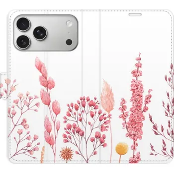 Pouzdro na mobilní telefon Flipové pouzdro iSaprio - Pink Flowers 03 - iPhone 17 Pro Max