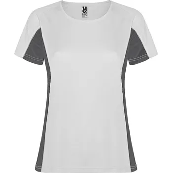 Dámské tričko ROLY Dámské sportovní tričko Shanghai Velikost: XXL, Barva: bílá/tmavošedá (0146)
