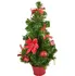 Vánoční stromek Dommio Stromek zdobený červenou ponsetií 45 cm