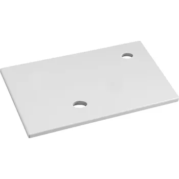 Deska pod umyvadlo Sapho MINOR deska pod umývátko 40x22,5cm, baterie vpravo, litý mramor, bílá - MR405