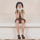 Clayre & Eef - Dekorativní sedící figurka Pinokia 6PR0149