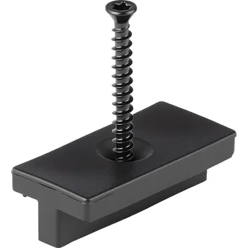 Zahrada Vevor Skryté klipy pro kompozitní terasy, 500 ks, pp, 5.5 mm, černé