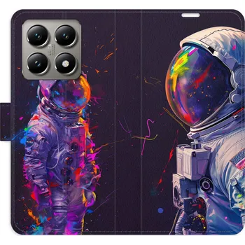 Pouzdro na mobilní telefon Flipové pouzdro iSaprio - Neon Astronaut 02 - Xiaomi 14T