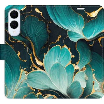 Pouzdro na mobilní telefon Flipové pouzdro iSaprio - Blue Flowers 02 - Samsung Galaxy S25 Edge