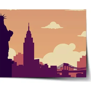 Plakát Sablio Plakát New York Socha svobody Art - 90x60 cm