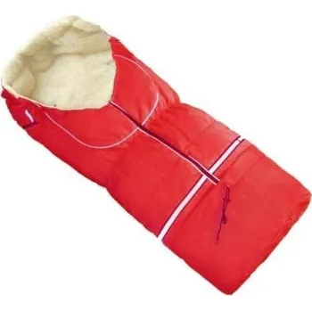 Fusak HappyBee zimní fusak Yetti 3v1 ovčí rouno red