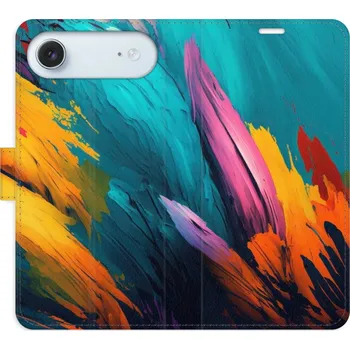 Pouzdro na mobilní telefon Flipové pouzdro iSaprio - Orange Paint 02 - iPhone 17 Air