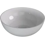 Polysan BANERA ROUND umyvadlo na desku, litý mramor, průměr 39cm, bílá - 14337