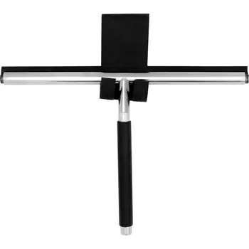 Sada koupelnových doplňků Ridder CERA stěrka do sprchy, černá, nerez lesk - 13211110